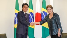 Dilma e Shinzo Abe Primeiro Ministro do Japão